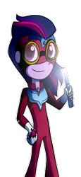 Size: 607x1315 | Tagged: safe, artist:fj-c, derpibooru import, masked matter-horn, twilight sparkle, equestria girls, power ponies (episode), power ponies, solo