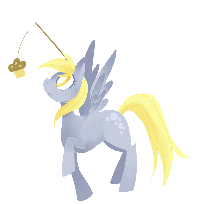 Size: 203x204 | Tagged: safe, artist:starrypon, edit, derpy hooves, pegasus, pony, :o, animated, carrot on a stick, cute, daaaaaaaaaaaw, derpabetes, eyes on the prize, female, food, gif, gif for breezies, mare, muffin, muffin on a stick, open mouth, picture for breezies, simple background, solo, spinning, spread wings, standing, transparent background, turning, wings