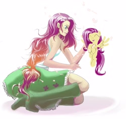 Size: 2568x2432 | Tagged: safe, artist:el-e, fluttershy, equestria girls, human ponidox, humanized, solo