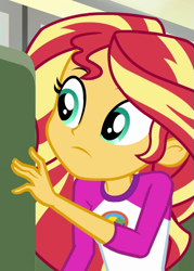 Size: 425x593 | Tagged: safe, screencap, sunset shimmer, equestria girls, legend of everfree, cropped, female, solo