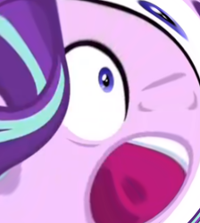 Size: 800x892 | Tagged: safe, edit, edited screencap, screencap, starlight glimmer, pony, unicorn, open mouth, solo