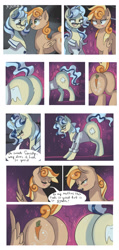 Size: 1014x2127 | Tagged: safe, artist:xjenn9fusion, oc, oc:clumsy carrot, oc:dental authority, pony, comic:administrative unity, comic:fusing the fusions, aroused, comic, commission, commissioner:bigonionbean, cutie mark, dialogue, embarrassed, flank, flustered, fusion, fusion:clumsy carrot, fusion:dental authority, jiggle, pleasure, plot, shaking, shocked, spread wings, swelling, thicc ass, wide hips, wingboner, wings, writer:bigonionbean, wtf