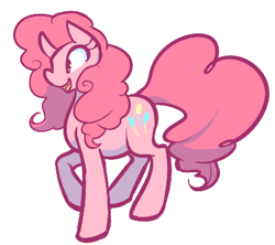 Size: 395x351 | Tagged: safe, artist:demigirlpinkiepie, pinkie pie, earth pony, pony, female, mare, simple background, solo, white background