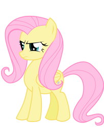 Size: 800x981 | Tagged: safe, artist:bluefluffydinosaur, fluttershy, pegasus, pony, griffon the brush off, simple background, solo, transparent background, vector