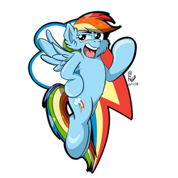 Size: 2000x2000 | Tagged: safe, artist:viejillox64art, derpibooru import, rainbow dash, pegasus, pony, fluffy, solo, sticker