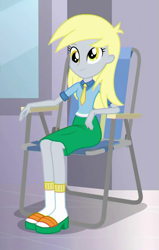 Size: 475x745 | Tagged: safe, screencap, derpy hooves, a fine line, better together, equestria girls, cropped, sitting, solo