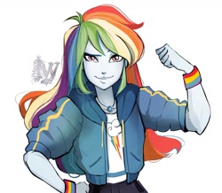 Size: 1080x941 | Tagged: safe, artist:princeivythefirst, derpibooru import, rainbow dash, better together, equestria girls, confident, female, geode of super speed, magical geodes, solo