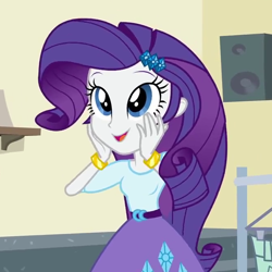 Size: 666x666 | Tagged: safe, screencap, rarity, equestria girls, friendship games, cropped, solo