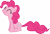 Size: 3571x2409 | Tagged: safe, artist:porygon2z, pinkie pie, earth pony, pony, eating, eyes closed, puffy cheeks, simple background, solo, transparent background, vector