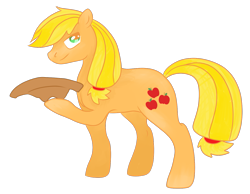 Size: 1353x1050 | Tagged: safe, artist:sherlovi, applejack, earth pony, pony, simple background, solo, transparent background