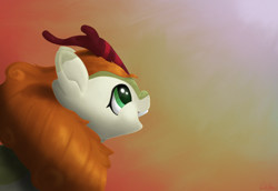 Size: 1670x1148 | Tagged: safe, artist:coldmix, autumn blaze, kirin, sounds of silence, female, happy, open mouth, smiling, solo