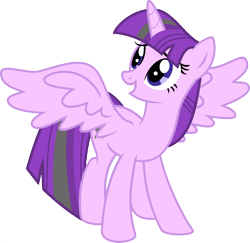 Size: 1920x1870 | Tagged: safe, artist:kamyk962, edit, starlight glimmer, twilight sparkle, twilight sparkle (alicorn), alicorn, pony, female, fusion, mare, ponyar fusion, recolor, simple background, solo, spread wings, transparent background, vector, vector edit, wings