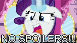 Size: 499x279 | Tagged: safe, screencap, rarity, pony, unicorn, the saddle row review, floppy ears, no spoilers, solo, spoilers in the comments