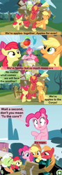 Size: 1120x3150 | Tagged: safe, artist:beavernator, apple bloom, applejack, big macintosh, granny smith, pinkie pie, earth pony, pony, apples to the core, comic, green lantern, green lantern corps, male, singing, stallion