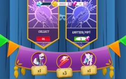 Size: 1148x720 | Tagged: safe, screencap, photo finish, princess celestia, alicorn, earth pony, pony, element of loyalty, gameloft, gem