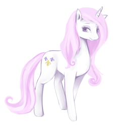 Size: 918x965 | Tagged: safe, artist:raidiance, derpibooru import, fleur-de-lis, pony, unicorn, cute, female, fleurabetes, mare, simple background, solo, white background