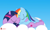 Size: 5000x3000 | Tagged: safe, artist:waveywaves, derpibooru import, rainbow dash, twilight sparkle, twilight sparkle (alicorn), alicorn, pegasus, pony, cloud, cuddling, female, hug, lesbian, mare, shipping, sleeping, snuggling, twidash