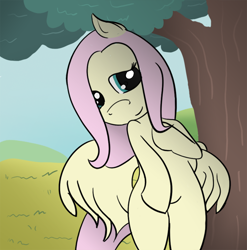 Size: 7108x7183 | Tagged: safe, artist:rainb0wdashie, fluttershy, pegasus, pony, absurd resolution, female, mare, semi-erotic