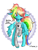 Size: 540x720 | Tagged: safe, artist:tarian, derpibooru import, rainbow dash, pegasus, pony, clothes, cute, my little pony, solo, sweater