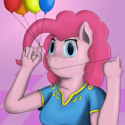 Size: 6000x6000 | Tagged: safe, artist:mopyr, pinkie pie, anthro, absurd resolution, solo