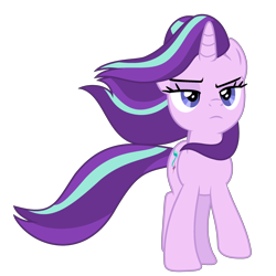 Size: 2500x2500 | Tagged: safe, artist:lanternomega, starlight glimmer, pony, unicorn, the ending of the end, simple background, solo, transparent background, vector, windswept mane