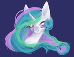 Size: 808x624 | Tagged: safe, artist:ponyinsideme, princess celestia, alicorn, pony, bust, portrait, simple background, solo