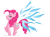 Size: 1667x1250 | Tagged: safe, artist:ostichristian, pinkie pie, angel, earth pony, pony, simple background, solo, transparent background, wings