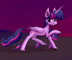 Size: 1200x1000 | Tagged: safe, artist:senx, derpibooru import, twilight sparkle, twilight sparkle (alicorn), alicorn, pony, female, grin, hooves, mare, solo, unshorn fetlocks