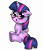 Size: 3000x3500 | Tagged: safe, artist:wickedsilly, derpibooru import, twilight sparkle, twilight sparkle (alicorn), alicorn, pony, adorkable, blushing, chibi, cute, dork, female, glasses, mare, solo, twiabetes