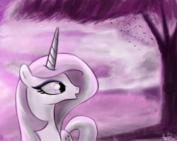 Size: 1280x1024 | Tagged: safe, artist:ajvl, derpibooru import, fleur-de-lis, pony, unicorn, female, mare, solo, tree