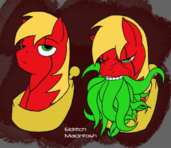 Size: 721x626 | Tagged: safe, artist:0particle, derpibooru import, big macintosh, earth pony, pony, infestation, irc, male, stallion, tentacles