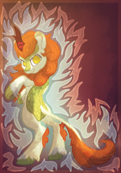 Size: 1067x1520 | Tagged: safe, artist:amura-of-jupiter, autumn blaze, kirin, pony, sounds of silence, solo