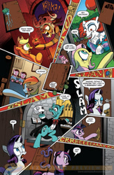 Size: 900x1384 | Tagged: safe, artist:andypriceart, derpibooru import, idw, earth pony, pony, unicorn, the return of queen chrysalis, spoiler:comic04, balloon, bored, clown, comic, creature from the black lagoon, dead, deadite, decapitated, erik, evil dead, female, helmet, hilarious in hindsight, idw advertisement, indiana jones, it, mare, mask, mola ram, monster clown, musical instrument, official comic, organ, pennywise, phantom of the opera, preview, scared, severed head, shrunken head, skull, skull helmet, stephen king, tentacles, the grady girls, the shining, you know for kids