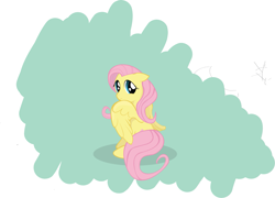 Size: 1841x1322 | Tagged: safe, artist:wreky, fluttershy, pegasus, pony, female, mare, pink mane, solo, yellow coat