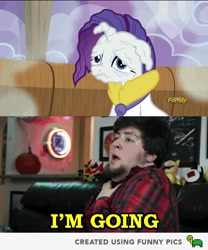 Size: 600x722 | Tagged: safe, screencap, rarity, pony, unicorn, applejack's "day" off, discovery family logo, jontron, nope, plug and play consoles, prunity