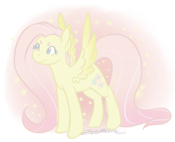 Size: 800x650 | Tagged: safe, artist:z-leppelin, fluttershy, pegasus, pony, female, mare, solo, thick eyebrows