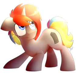 Size: 894x894 | Tagged: safe, artist:shinodage, derpibooru import, oc, oc only, oc:krylone, pony, unicorn, solo