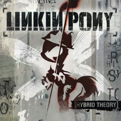 Size: 500x500 | Tagged: safe, artist:shinodage, derpibooru import, album, album cover, hybrid theory, linkin park, parody