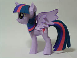 Size: 1080x810 | Tagged: safe, artist:robi, derpibooru import, twilight sparkle, twilight sparkle (alicorn), alicorn, pony, female, mare, papercraft, pixiv, solo