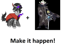 Size: 924x685 | Tagged: safe, derpibooru import, king sombra, pony, unicorn, spoiler:s03, exploitable meme, ghetsis, make it happen, meta, pokémon