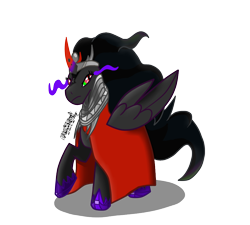 Size: 1000x900 | Tagged: artist needed, safe, derpibooru import, king sombra, oc, pony, unicorn, the crystal empire, spoiler:s03, costume, nightmare night