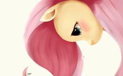 Size: 1600x1000 | Tagged: safe, artist:des1597, fluttershy, pegasus, pony, crying, female, mare, solo