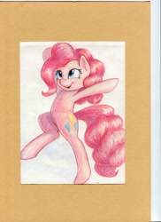 Size: 5100x7019 | Tagged: safe, artist:sokolas, pinkie pie, earth pony, pony, absurd resolution, solo, traditional art