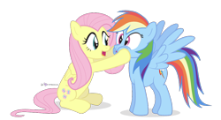 Size: 880x480 | Tagged: safe, artist:dm29, derpibooru import, fluttershy, rainbow dash, pegasus, pony, cheeks, duo, kissy face, simple background, smoosh, squishy cheeks, transparent background