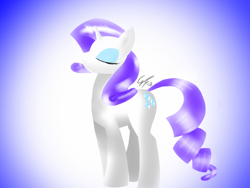 Size: 1024x768 | Tagged: safe, artist:gimmogear, rarity, pony, unicorn, female, horn, mare, solo, white coat