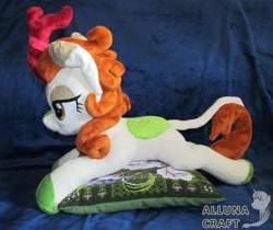 Size: 3299x2768 | Tagged: safe, artist:allunacraft, autumn blaze, kirin, irl, photo, plushie, solo