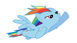 Size: 640x360 | Tagged: safe, derpibooru import, rainbow dash, pegasus, pony, flying, pose