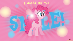 Size: 1920x1080 | Tagged: safe, artist:apocalyptic-pony, artist:korsoo, pinkie pie, earth pony, pony, vector, wallpaper