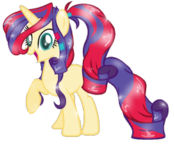 Size: 830x684 | Tagged: safe, artist:doroshll, sunset shimmer, pony, unicorn, female, magical lesbian spawn, mare, offspring, parent:rarity, parent:sunset shimmer, parents:sunsarity, simple background, solo, transparent background