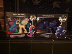 Size: 1024x765 | Tagged: safe, princess celestia, princess luna, alicorn, pony, crown, female, funko, horn, jewelry, mare, regalia, siblings, sisters, toy